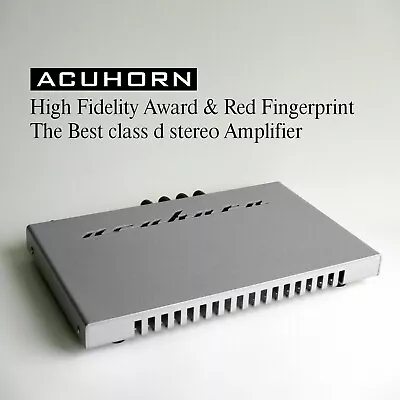 Acuhorn RATE Stereo Amplifier Audiophile Pure Path Ultra HD Analog Input Class D • $2700