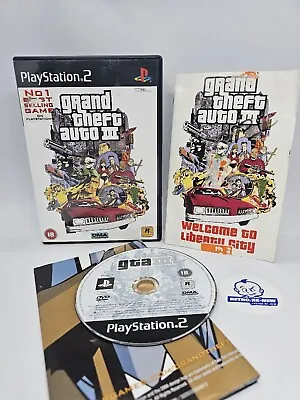 £4.99 • Buy Grand Theft Auto III 3 GTA(Sony Playstation 2 PS2 PAL) Inc Manual & Map 🌟Good🌟