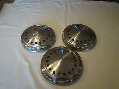 Vintage Lot Of (3) 1970s Mopar Police Car Dog Dish Hub Caps 9  • $58