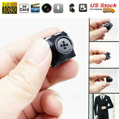 32GB HD Built In Battery Mini Button Camera Camcorder Spy Tiny Video Micro DVR • $25