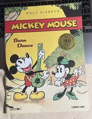 Walt Disney’s Mickey Mouse Barn Dance Reissue From 1931 Linen-like Vtg Collectio • $7