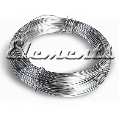 925 Sterling Silver Soft Round Wire 0.3mm 0.4mm 0.5mm 0.6mm 0.7mm 0.8mm .9mm 1mm • £4.49