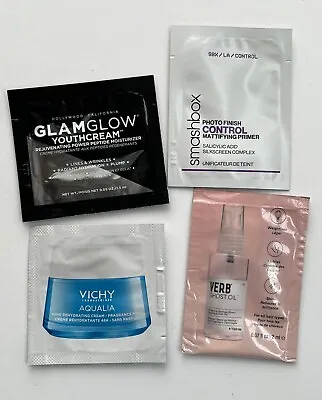 Glamglow Vichy Smashbox  Ghost Oil Exfoliating Mask & Moisturizer Sample Lot. • $12