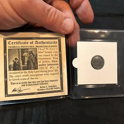 Roman 103-76 Bc Coin Widdow's Mite  Bible Christian Gift Mark 12:41  #76t • $45