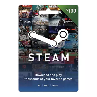 Steam $100 Valve Gift Card (799366267973) • $115