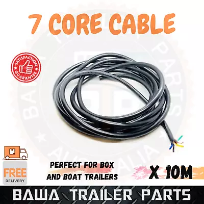 10M X 7 Core Cable Wire Lights Wiring LED Caravan Trailer Truck Boat Automotive • $48