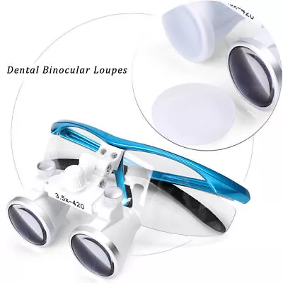 3.5X 420mm Binocular Loupes Glasses Loupe Lens Magnifier Dental Surgical Medical • $45.84