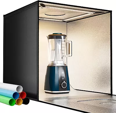 Photo Light Box Photography  Bi-Color Dimmable 24 X 24 Inch Background Studio S • $155.99