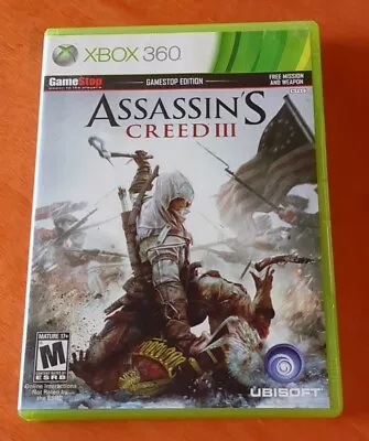 $7 • Buy Assassin's Creed III Microsoft Xbox 360 Ubisoft Havok Gameware Adobe Flash