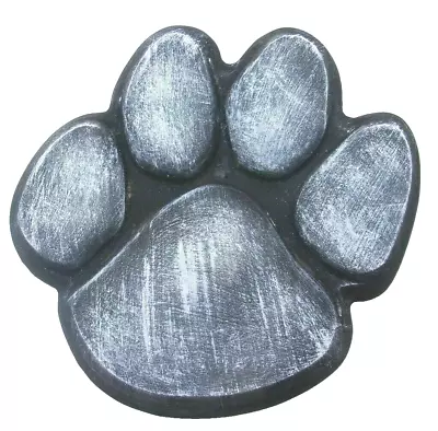 Dog Paw Print Stepping Stone Mold 12  X 12  X 2  Plaster Concrete Plastic Mould • $23.95