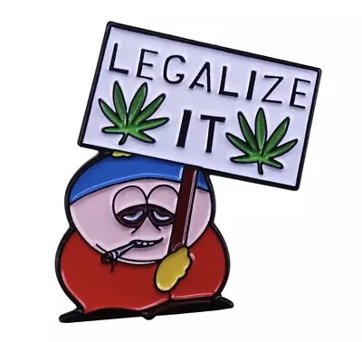 CARTMAN PIN Legalize IT Hat Dab Pin Smoke Weed 420 Heady NEW RARE South Park • $9.99