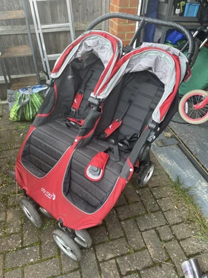 Baby Jogger City Mini Double Buggy Pushchair - Red • £200