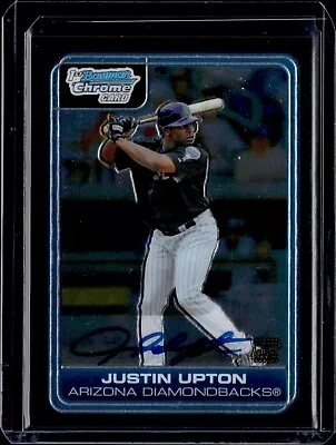 2003 Topps Bowman Chrome Justin Upton 1st Bowman Autograph • $25