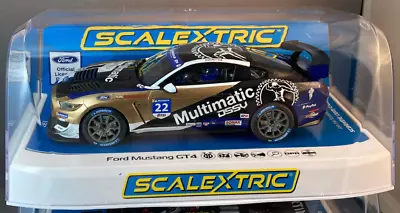 Scalextric C4403TF Mustang GT4 Multimatic Can. GT 2021 1/32 Scale Slot Car • $59.95