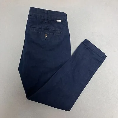 Levi's 511 Slim Fit Chino Trousers Blue Cotton Blend Men's W33 L25 • £18.99