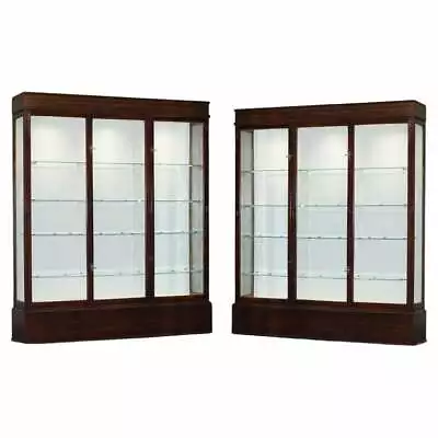 Stunning Pair Of Antique Victorian F Maund & E Berg Display Cabinets With Lights • $8711.85