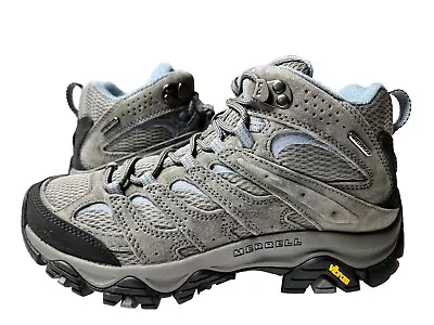 Merrell Women's Moab 3 Mid Waterproof Hiking Boot Granite J500162 Size US 7.5 M • $69.99