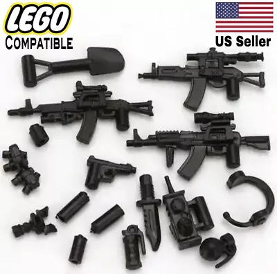 Lego Modern Weapons 16 PC Lot Multi Colored Guns & Accessories- Warrior Bricks • $5.98