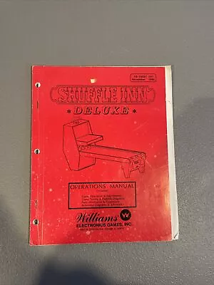 Williams SHUFFLE INN DELUXE Shuffle Bowling Alley Game Manual - Used Original • $24.50