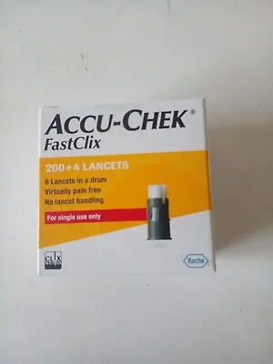 Accu-Chek  Fastclix Lancets 204 BNIB • £4