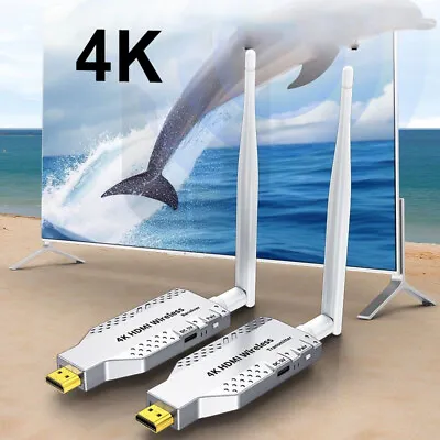 4K Wireless HDMI Transmitter And Receiver 1080P PC TV Audio Video HDMI Extender • $59.26