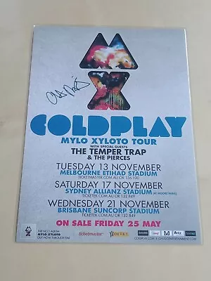 Coldplay - 2012 Australian Tour - Signed Autographed Laminated Tour Poster - New • $27.95