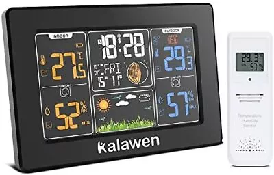 Kalawen Wireless Weather Station Digital Color Weather Station With Outdoor Se • £32.79