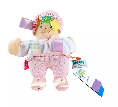 Mary Meyer Taggie Pink & White 9” My First Baby Doll Plush Lovey NEW • $16.27