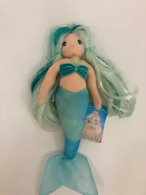 Douglas Cuddle Toys Ciara Aqua Soft Plush Mermaid Doll 10  Tall  • $12.95