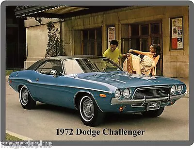 1972 Dodge Challenger Blue Refrigerator / Tool Box Magnet Gift Item  • $8