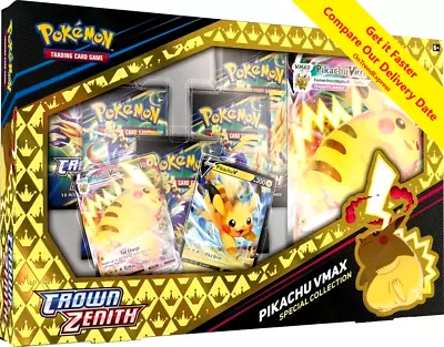 $58.95 • Buy POKEMON TCG Crown Zenith Pikachu VMAX Box NEW