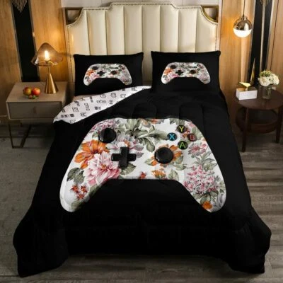 $51.68 • Buy Queen Size Light-Weight Microfiber,Japanese Cherry Blossom Comforter Set,Peacefu