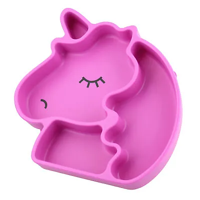 7Penn Unicorn Silicone Baby Plate With Suction Base Toddler Plate Feeding Tray • $7.86