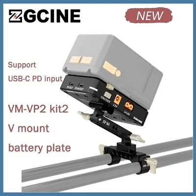 $145 • Buy ZGCINE VP-2 VM-VP2 KIT3 V MOUNT BATTERY PLATE KIT Adapter Support USB-C PD Input