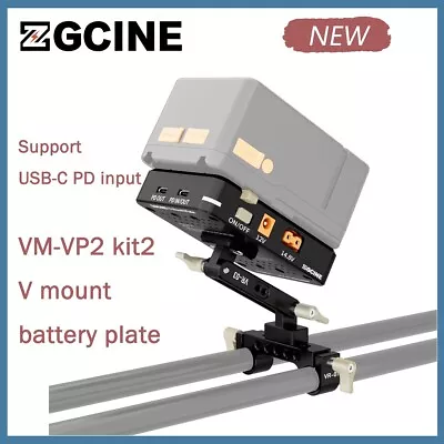 $145 • Buy ZGCINE VP-2 VM-VP2 KIT3 V MOUNT BATTERY PLATE KIT Adapter Support USB-C PD Input