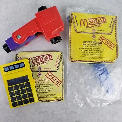 Lot Of 3 Vintage 1992 McDonalds M Squad Happy Meal Spy Toys - 1 Sealed • $9