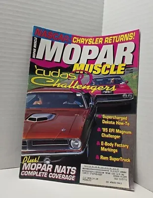 Mopar Muscle Dec/Jan 1996 -MOPAR NATS COVERAGE NASCAR  RETURNS E-BODIES  • $7.98