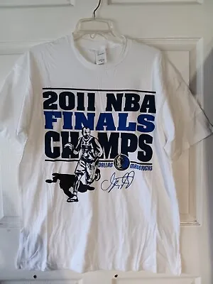 Adidas Dallas Mavericks 2011 NBA Finals Champions T-Shirt White XL • $15.39