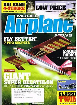MODEL AIRPLANE NEWS Magazine September 2007 Electrifly PBY Catalina • $6