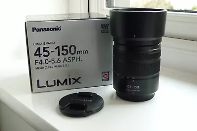 Panasonic Lumix G Vario 45-150mm F4-5.6 ASPH Mega OIS Excellent Condition • £110