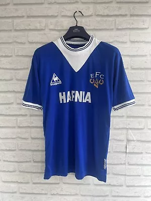 EVERTON Mens 1984 FA CUP Home Football Shirt Le Coq Sportif Size Large • £25