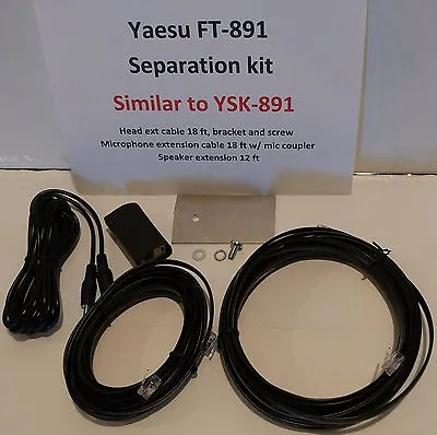 YAESU FT-891 SEPARATION 12 Ft YSK-891 Mic Control Head Spkr Extension 100+ SOLD • $39.99
