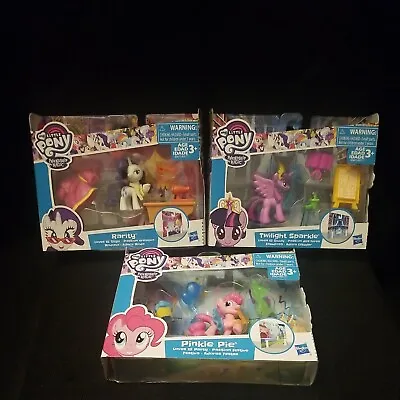 My Little Pony Twilight Sparkle Pinkie Pie Rarity.  NEW LOT Of 3 • $29.95
