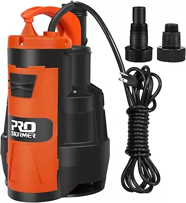 Sump Pump Prostormer 3500 GPH 1HP Submersible Clean/Dirty Water Pump With Build • $62.38