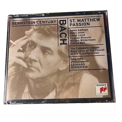 Bach: Saint Matthew Passion (2 CD Set) New York Philharmonic Leonard Bernstein • $15.99