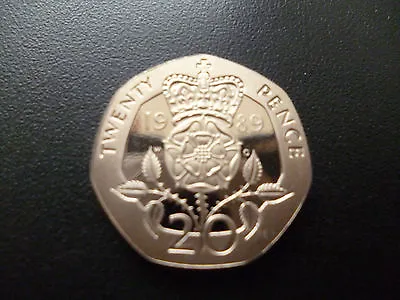 1989 Proof 20p Coin Housed In A New Capsule 1989 Proof Twenty Pence Piece. • £4