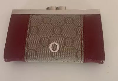 Vintage Oroton Coin Purse Signature Collection Red Leather • $39