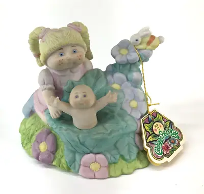 1984 Cabbage Patch Porcelain Music Box Plays It's A Small World  Xavier Roberts • $15.88