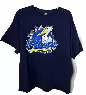 Myrtle Beach Pelicans Shirt Baseball MILB MLB CUBS Blue Minor League Baseball 2X • $12.99