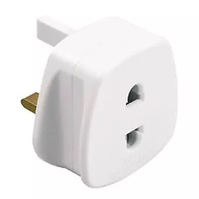 £5.94 • Buy 3 X Shaver Adapter Plug Socket 2-Pin To 3-Pin Converter EU European Euro Europe